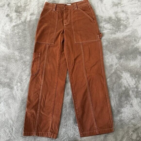 Sun-deh Pants - Aritzia Sun-deh Cargo Pants Women's size 2 Brown Tan Straight Leg